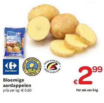 Promotions Bloemige aardappelen  - Groenten & Fruit - Valide de 06/01/2010 à 16/01/2010 chez Carrefour