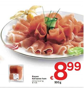 Promoties Rauwe Italiaanse ham - Huismerk - Carrefour  - Geldig van 06/01/2010 tot 16/01/2010 bij Carrefour