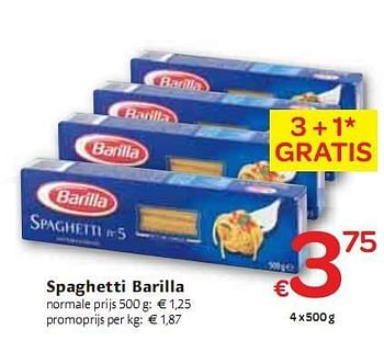 Promoties Spagetti  - Barilla - Geldig van 06/01/2010 tot 16/01/2010 bij Carrefour