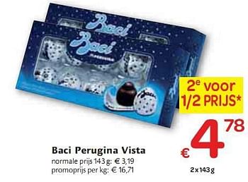 Promotions Baci Perugina Vista - Produit maison - Carrefour  - Valide de 06/01/2010 à 16/01/2010 chez Carrefour
