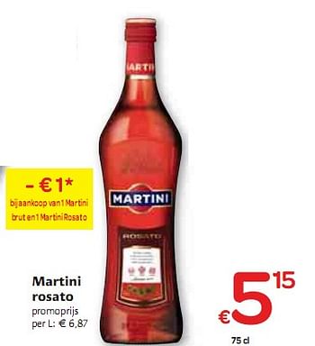 Promotions Martini rosato  - Martini - Valide de 06/01/2010 à 16/01/2010 chez Carrefour