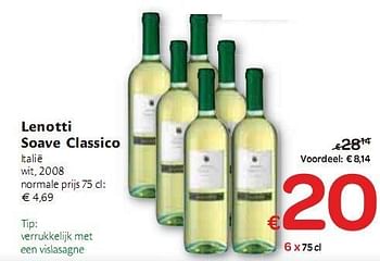Promoties Lenotti Soave Classico - Witte wijnen - Geldig van 06/01/2010 tot 16/01/2010 bij Carrefour