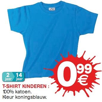 Promoties T-shirt kinderen - Huismerk - Trafic  - Geldig van 06/01/2010 tot 17/01/2010 bij Trafic