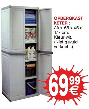 Promoties Opbergkast - Keter - Geldig van 06/01/2010 tot 17/01/2010 bij Trafic