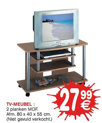 Promoties TV-meubel - Huismerk - Trafic  - Geldig van 06/01/2010 tot 17/01/2010 bij Trafic