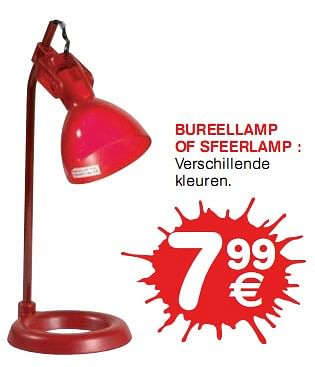 Promotions Bureellamp of sfeerlamp - Produit maison - Trafic  - Valide de 06/01/2010 à 17/01/2010 chez Trafic