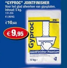 Promotions Gyproc Jointfinisher  - Gyproc - Valide de 06/01/2010 à 17/01/2010 chez Hubo