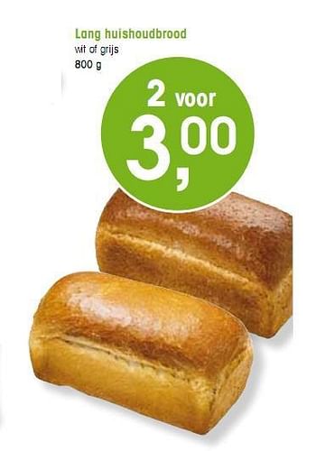 Promoties Lang huishoudbrood - Bakkerij - Geldig van 07/01/2010 tot 12/01/2010 bij Spar