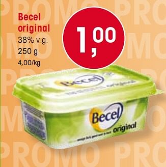 Promotions Becel original - Becel - Valide de 07/01/2010 à 12/01/2010 chez Spar