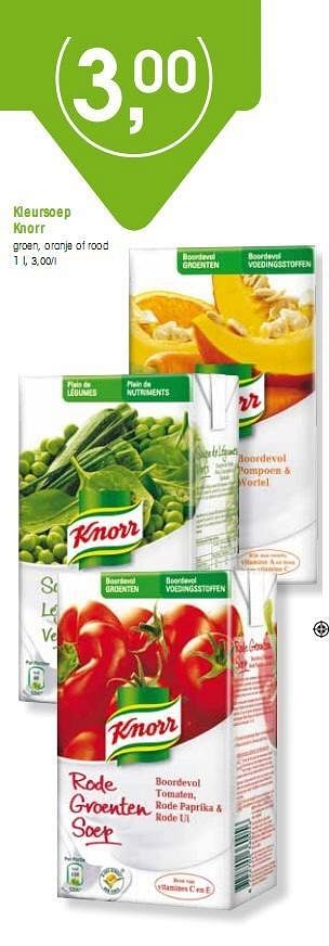 Promotions Keursoep - Knorr - Valide de 07/01/2010 à 12/01/2010 chez Spar