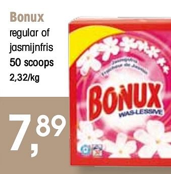 Promoties Bonux regular of jasmijnfris - Bonux - Geldig van 07/01/2010 tot 12/01/2010 bij Spar