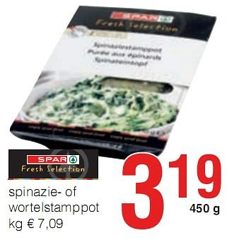 Promoties spinazie-of wortelstamppot  - Huismerk - Eurospar - Geldig van 07/01/2010 tot 20/01/2010 bij Eurospar (Colruytgroup)