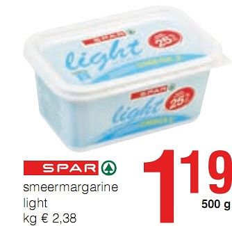 Promoties smeernargarine light - Huismerk - Eurospar - Geldig van 07/01/2010 tot 20/01/2010 bij Eurospar (Colruytgroup)