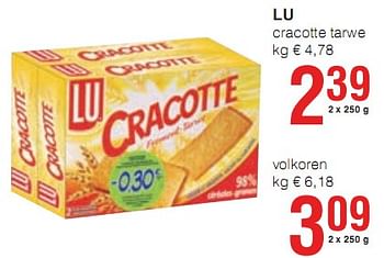 Promotions cracotte tarwe  - Lu - Valide de 07/01/2010 à 20/01/2010 chez Eurospar (Colruytgroup)