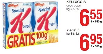 Promotions coco pops - Kellogg's - Valide de 07/01/2010 à 20/01/2010 chez Eurospar (Colruytgroup)
