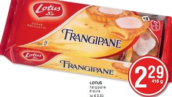 Promotions Frangipane - Lotus - Valide de 07/01/2010 à 20/01/2010 chez Eurospar (Colruytgroup)