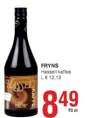 Promotions Hasselt kaffee  - Fryns - Valide de 07/01/2010 à 20/01/2010 chez Eurospar (Colruytgroup)
