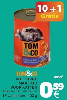 Promotions Volledige maaltijd voor katten - Produit maison - Tom & Co - Valide de 07/01/2010 à 27/01/2010 chez Tom&Co