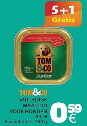 Promoties Volledige maaltijd voor honden - Huismerk - Tom & Co - Geldig van 07/01/2010 tot 27/01/2010 bij Tom&Co