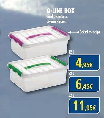 Promoties Q-LINE BOX - Huismerk - Orga  - Geldig van 07/01/2010 tot 27/01/2010 bij Orga