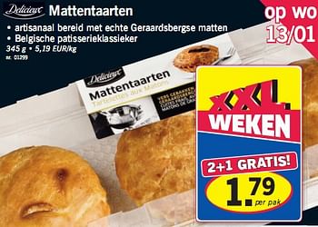 Promoties Mattentaarten - Bakkerij - Geldig van 11/01/2010 tot 16/01/2010 bij Lidl