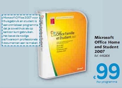 microsoft office home and student 2007
