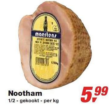 Promoties Nootham - Huismerk - Makro - Geldig van 13/01/2010 tot 26/01/2010 bij Makro