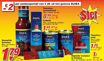 Promoties Tomatenconcentraat - Elvea - Geldig van 13/01/2010 tot 26/01/2010 bij Makro