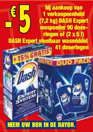 Promoties Waspoeder of Vloeibaar wasmiddel - Dash - Geldig van 13/01/2010 tot 09/02/2010 bij Makro