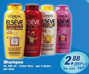 Promotions Shampoo - L'Oreal Paris - Valide de 13/01/2010 à 26/01/2010 chez Makro