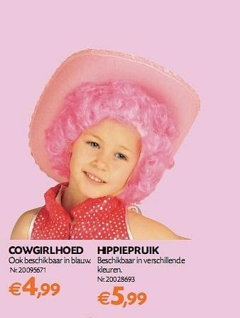 Promoties COWGIRLHOED - Huismerk - Fun - Geldig van 18/01/2010 tot 20/02/2010 bij Fun