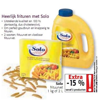 Promoties Heerlijk frituren met solo - Solo - Geldig van 20/01/2010 tot 02/02/2010 bij Colruyt