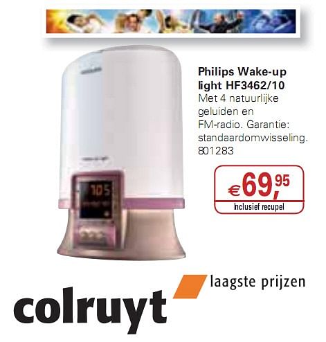 philips wake up light hf3462