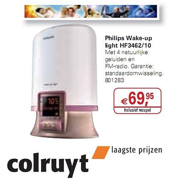 Promoties Philips Wake-up light HF3462|10 - Huismerk - Colruyt - Geldig van 20/01/2010 tot 02/02/2010 bij Colruyt