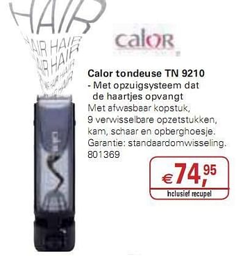 Promoties Calor tondeuse - Calor - Geldig van 20/01/2010 tot 02/02/2010 bij Colruyt