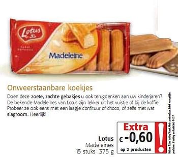 Promoties Onweerstaanbare koekjes - Lotus - Geldig van 20/01/2010 tot 02/02/2010 bij Colruyt