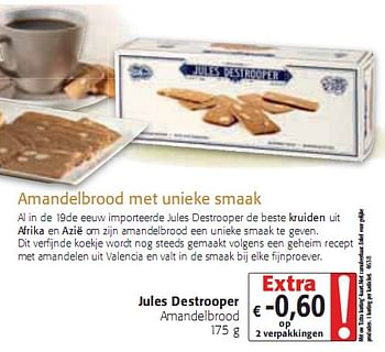 Promoties Amandelbrood met unieke smaak - Huismerk - Colruyt - Geldig van 20/01/2010 tot 02/02/2010 bij Colruyt