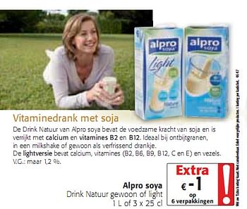 Promoties Vitaminedrank met soja - Alpro - Geldig van 20/01/2010 tot 02/02/2010 bij Colruyt