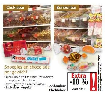 Promoties Snoepjes en chocolade per gewicht - Huismerk - Colruyt - Geldig van 20/01/2010 tot 02/02/2010 bij Colruyt