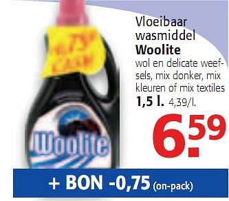 Promoties Vloeibaar wasmiddel - Woolite - Geldig van 20/01/2010 tot 02/02/2010 bij Alvo
