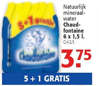 Promoties Natuurlijk mineraalwater - Chaudfontaine - Geldig van 20/01/2010 tot 02/02/2010 bij Alvo