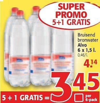 Promoties Bruisend bronwater - Huismerk - Alvo - Geldig van 20/01/2010 tot 02/02/2010 bij Alvo