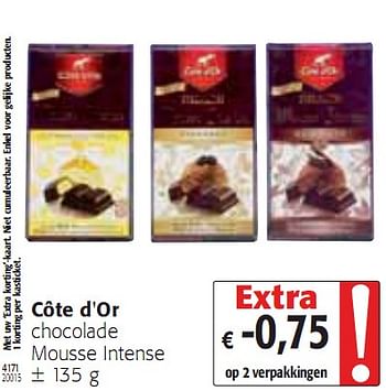 Promoties chocolade - Cote D'Or - Geldig van 20/01/2010 tot 02/02/2010 bij Colruyt