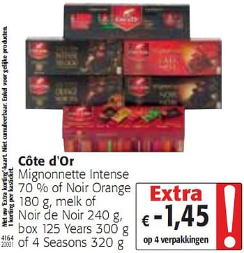 Promoties Mignonnette Intense - Cote D'Or - Geldig van 20/01/2010 tot 02/02/2010 bij Colruyt