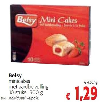 Promoties minicakes - Belsy - Geldig van 20/01/2010 tot 02/02/2010 bij Colruyt