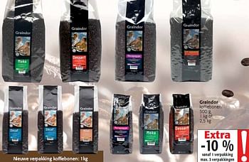 Promoties koffiebonen - Graindor - Geldig van 20/01/2010 tot 02/02/2010 bij Colruyt