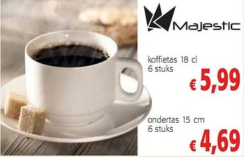 Promoties koffietas 18 cl - Majestic - Geldig van 20/01/2010 tot 02/02/2010 bij Colruyt