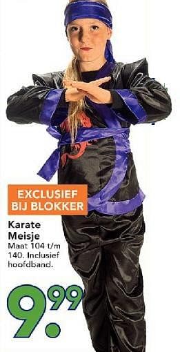 Promoties Karate Meisje - Huismerk - Blokker - Geldig van 24/01/2010 tot 17/02/2010 bij Blokker
