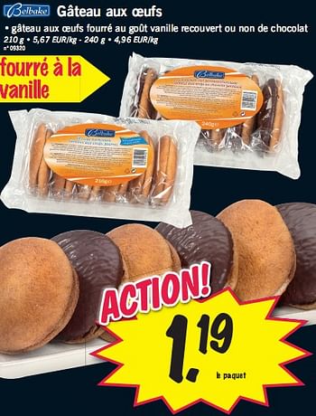 Promotion Lidl Gateau Aux Oeufs Belbake Alimentation Valide Jusqua 4 Promobutler