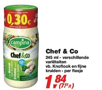Promoties Chef + Co - Campina - Geldig van 27/01/2010 tot 09/02/2010 bij Makro